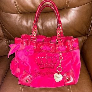 *SOLD* Hot pink htf Juicy Couture crown bag